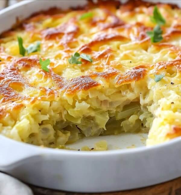 Cheesy Cabbage Bake 1