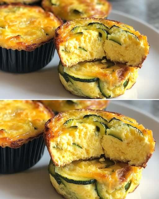 Low-Carb Zucchini & Cheese Egg Muffins  1
