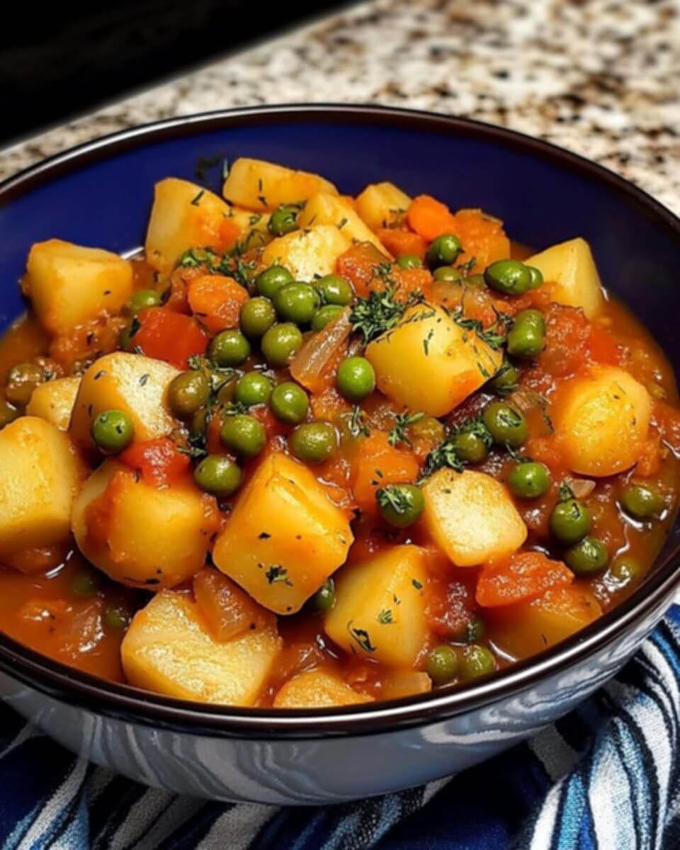 Greek Peas and Potato Stew 1