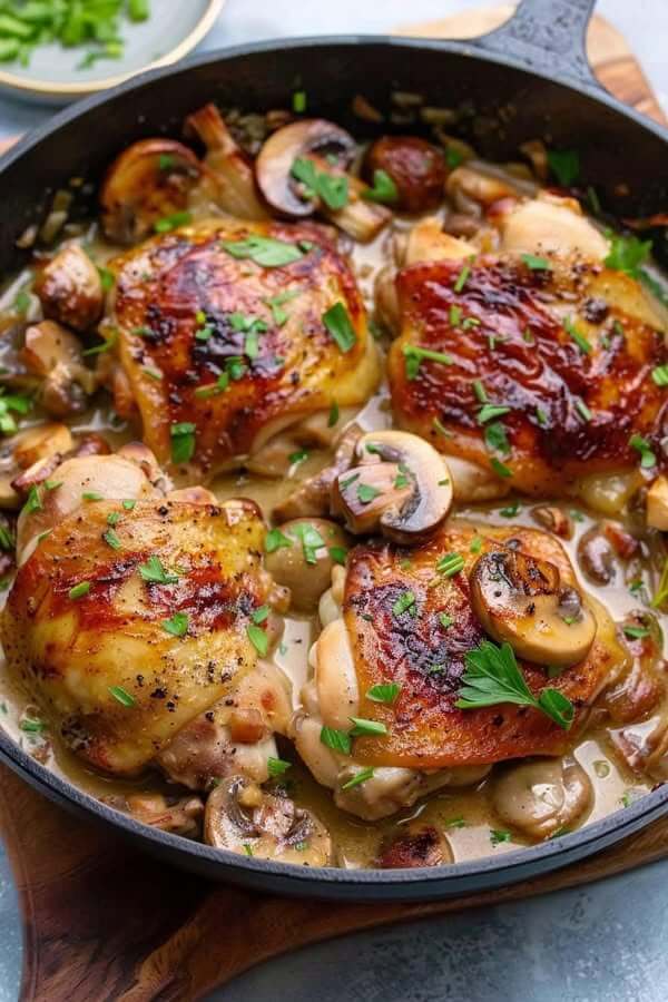 Keto Smothered Chicken Thighs 1
