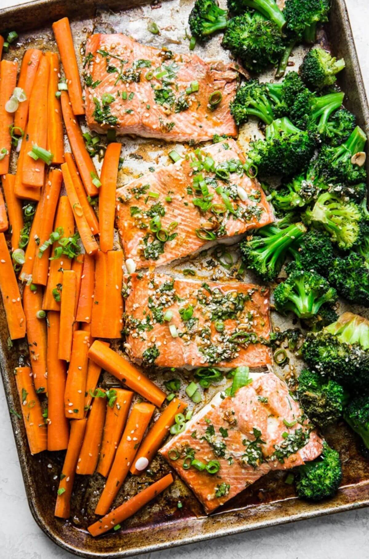 Salmon Sheet Pan Dinner 1