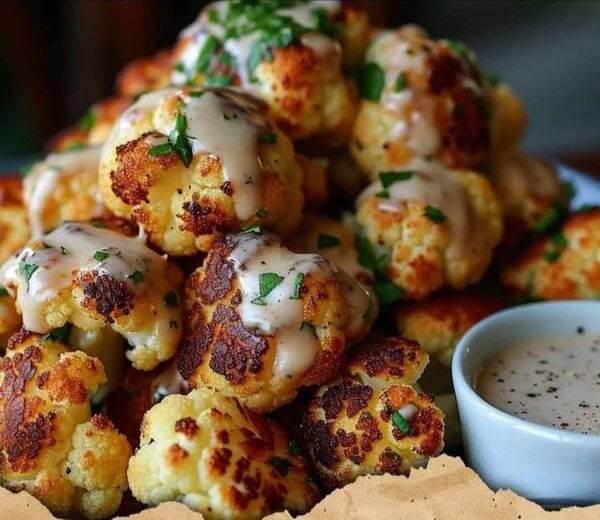 Air Fryer Roasted Cauliflower Bites 1