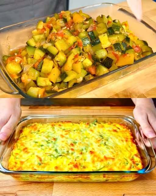 Chicken and Vegetable Casserole with Cheese Recipe 1