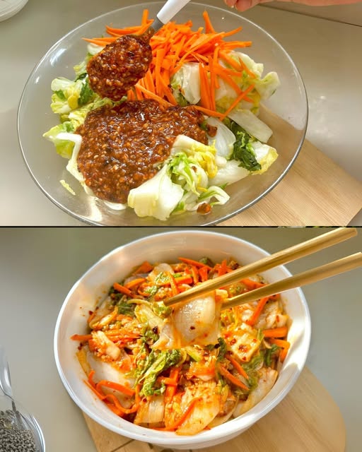 Quick Spicy Napa Cabbage Salad 1