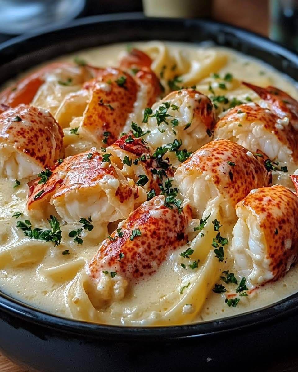 Cajun-Style Seafood Alfredo with Lobster, Crab, and Salmon 1