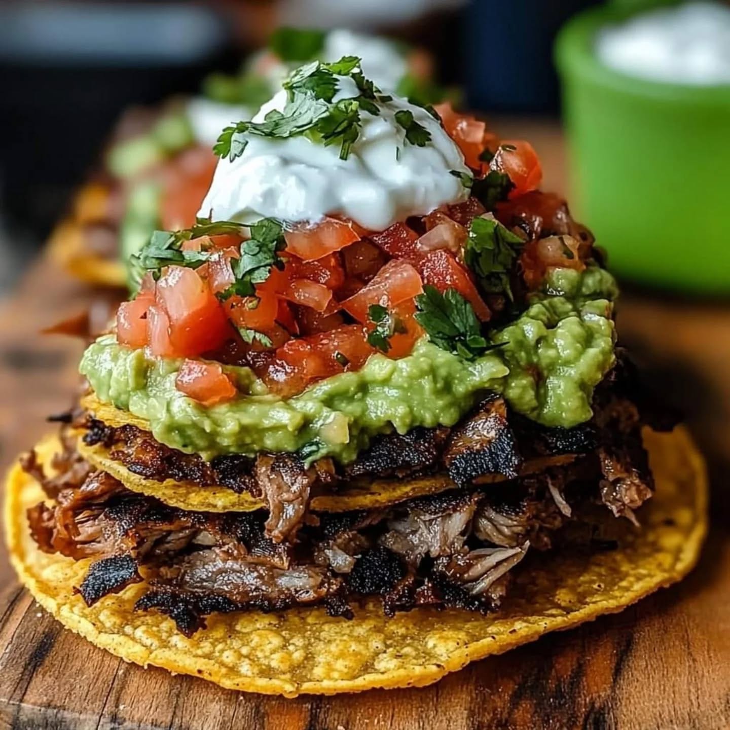 Mediterranean-Style Shredded Beef Tostadas 1