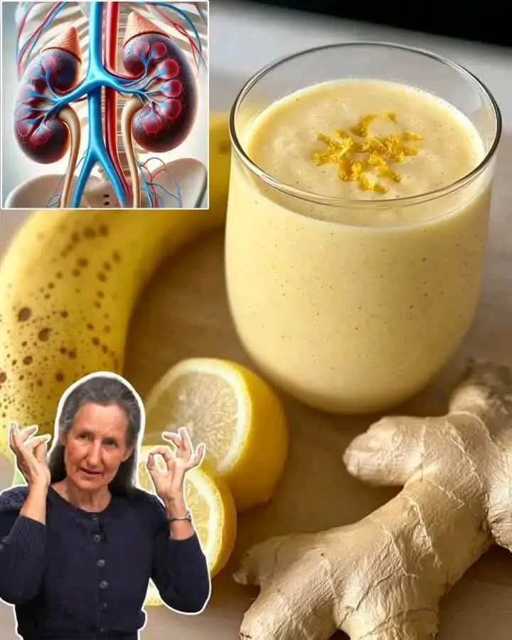 Banana Lemon Ginger Smoothie A Refreshing and Energising Drink 1