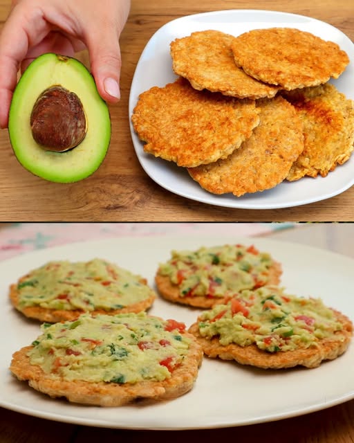 Oatmeal Pancakes with Fresh Guacamole 1