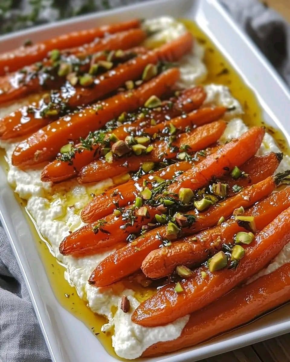 Roasted Carrots with Whipped Ricotta and Hot Honey 1