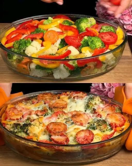 Cheesy Baked Vegetable Casserole 1