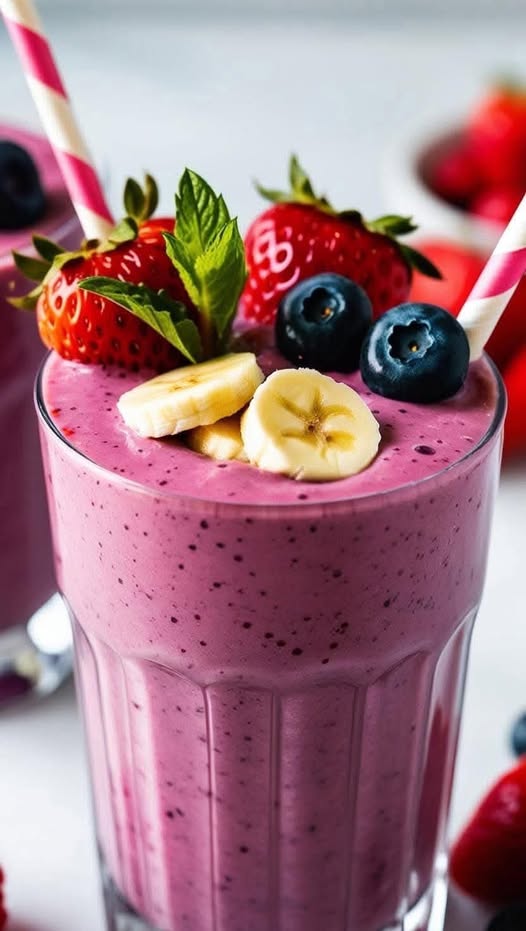 Berries & Banana Smoothie Recipe 1