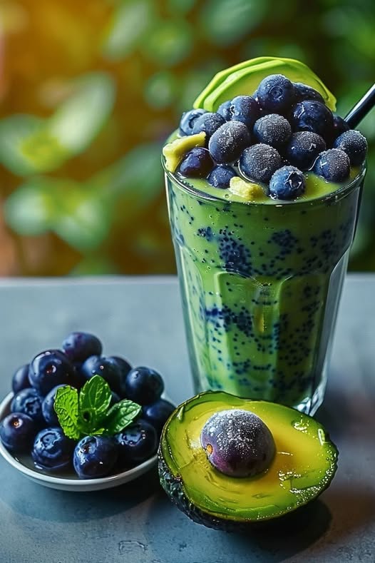 Avocado Blueberry Smoothie 🫐🥑 1