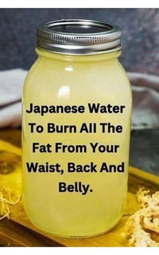 Japanese Water to Burn All the Fat from Your Stomach, Back, and More! 1