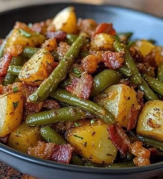 Potatoes, Green Beans, and Sausage Recipe 1