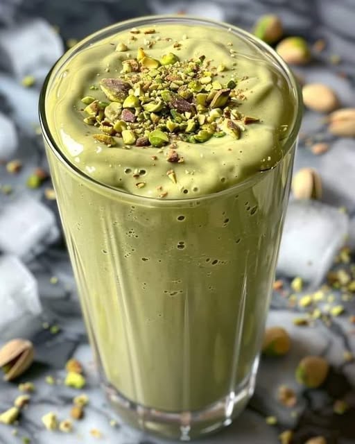 Creamy Pistachio Banana Smoothie 1