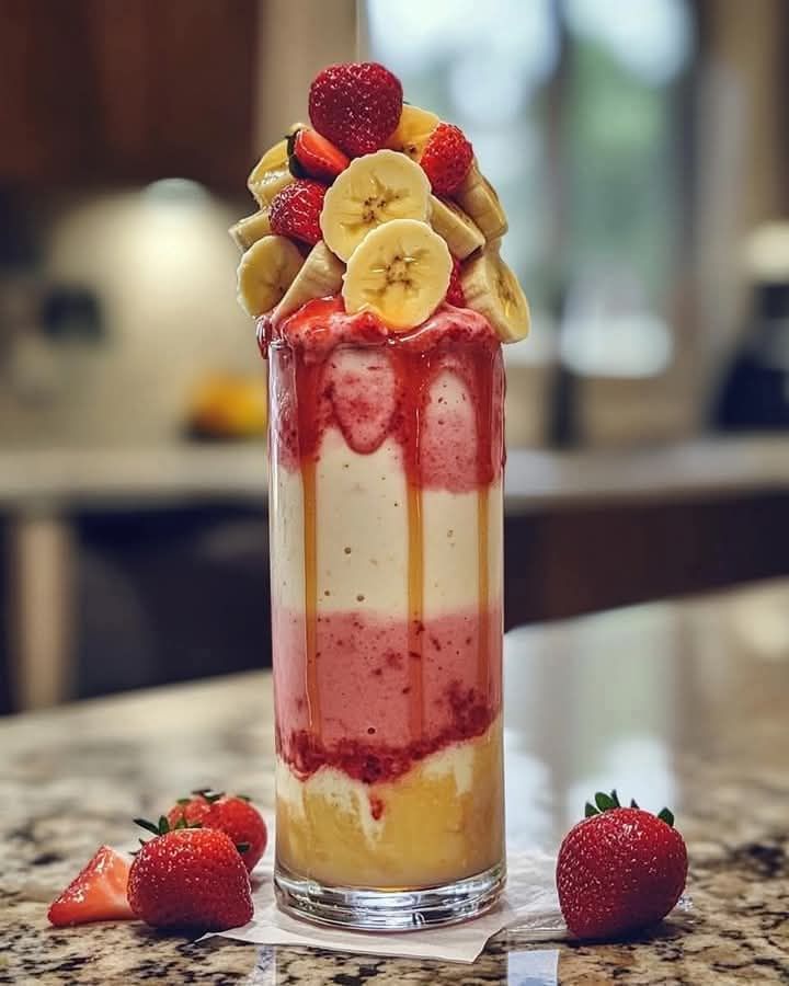 Smoothie z Truskawkami i Banane 1