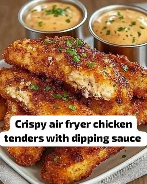 Crispy Air Fryer Chicken Tenders with Dipping Sauce 1