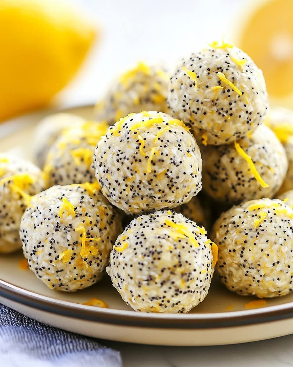 Lemon Poppy Seed Protein Balls 1