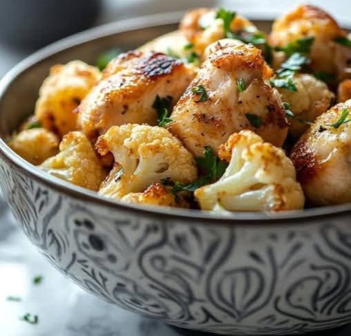 Smoky Roasted Chicken & Cauliflower With Lemon Herbs 1