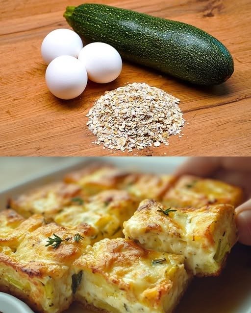 Zucchini Oat Egg Casserole 1