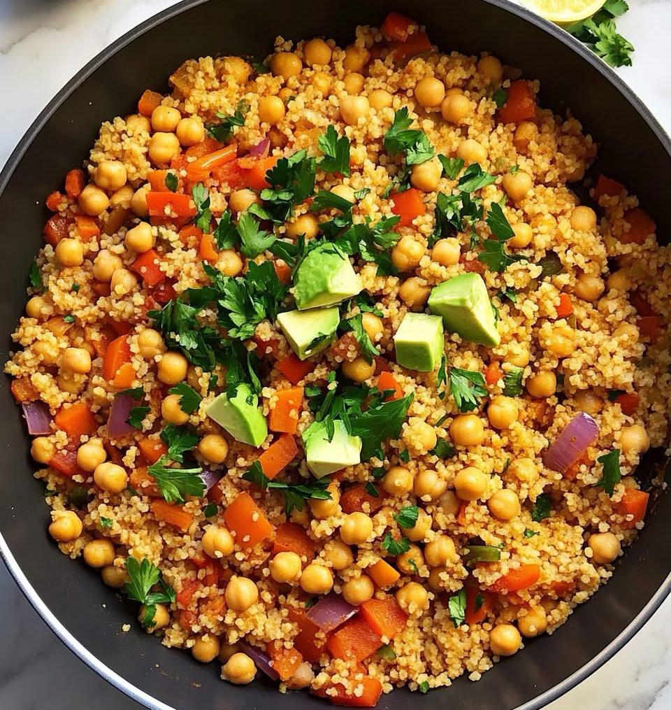 Chickpea and Couscous Salad with Vegetables and Fresh Herbs 1