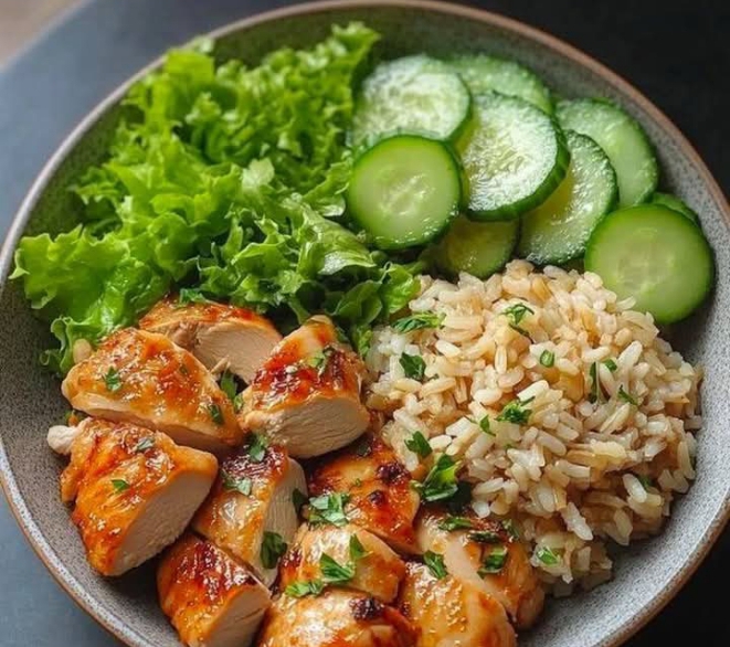 Grilled chicken rice bowl 1