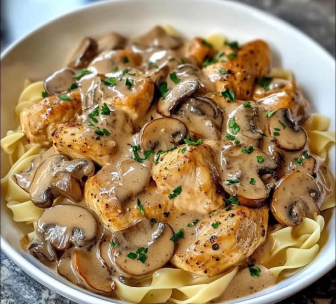 Chicken Mushroom stroganoff 1