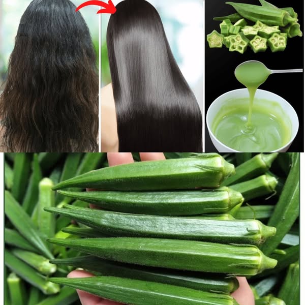 Hair is strengthened and smoothed with a do it yourself okra treatment 1