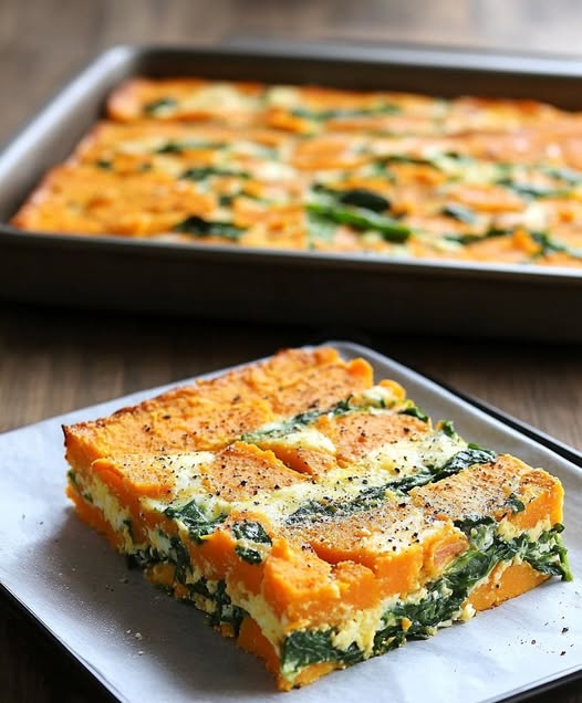 Sweet Potato and Spinach Bake 1