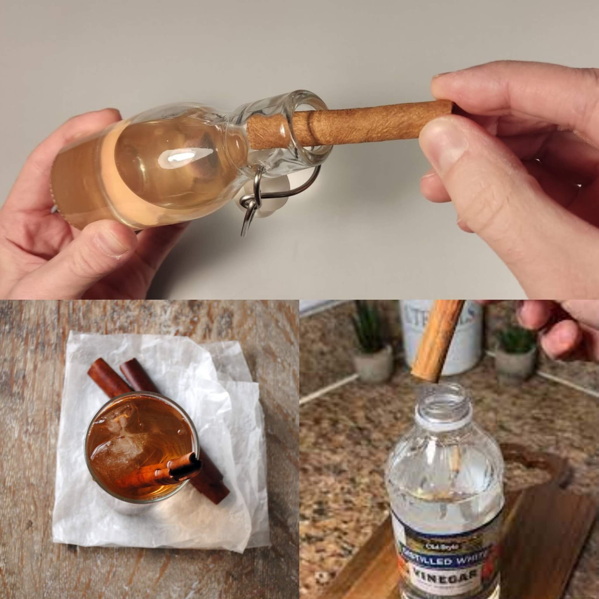 Simply dip cinnamon in vinegar 1