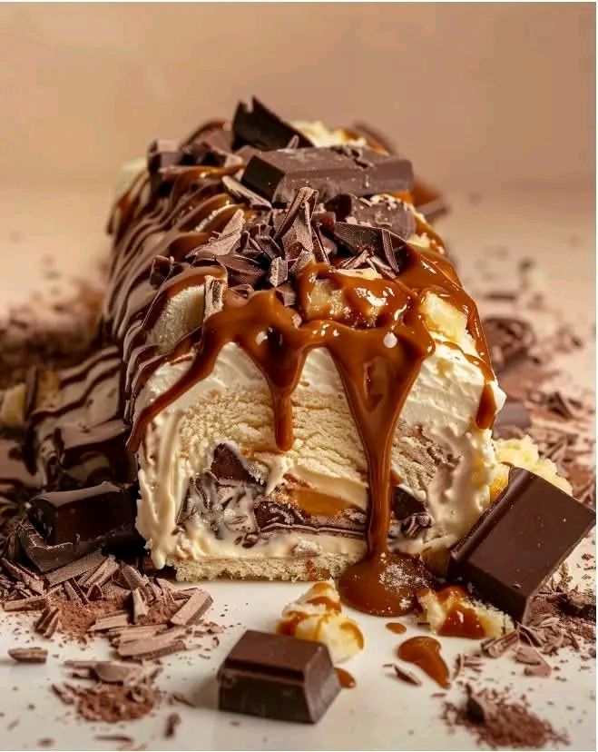 Chocolate Caramel Turtle Cake Roll 1