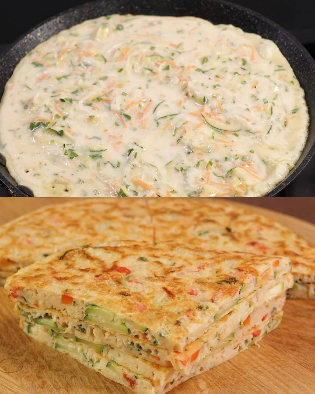 Whole Grain Veggie Pancakes with Garlic Yogurt Sauce 1