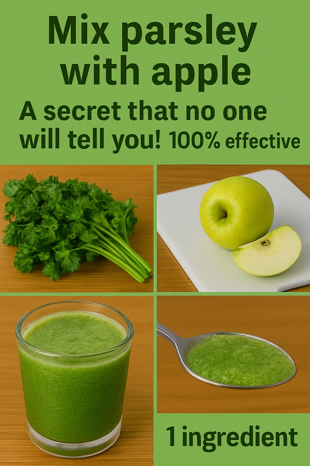 Mix Parsley with Apple 1