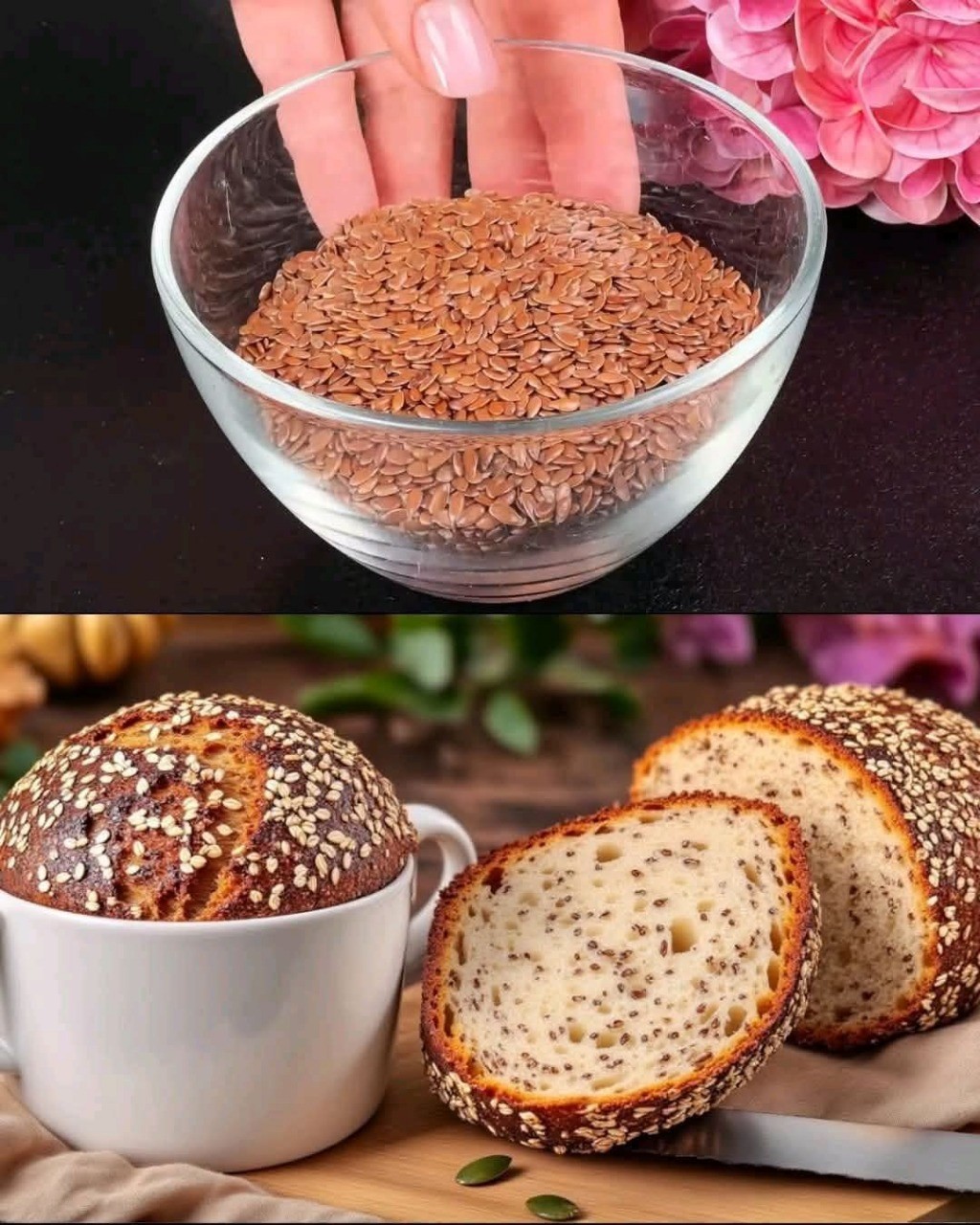 Flaxseed Bread with a Crispy Sesame Crust 1