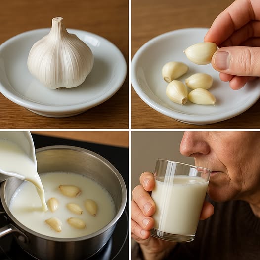 Boil Garlic In Milk Naturally Preventing Colds and Flu 1