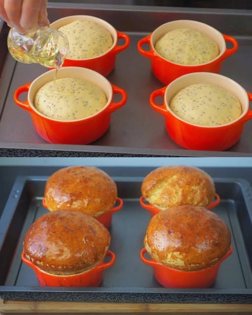 Soft & Fluffy Poppy Seed Milk Buns 1