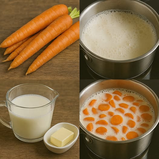 Homemade Carrot Milk Drink 1