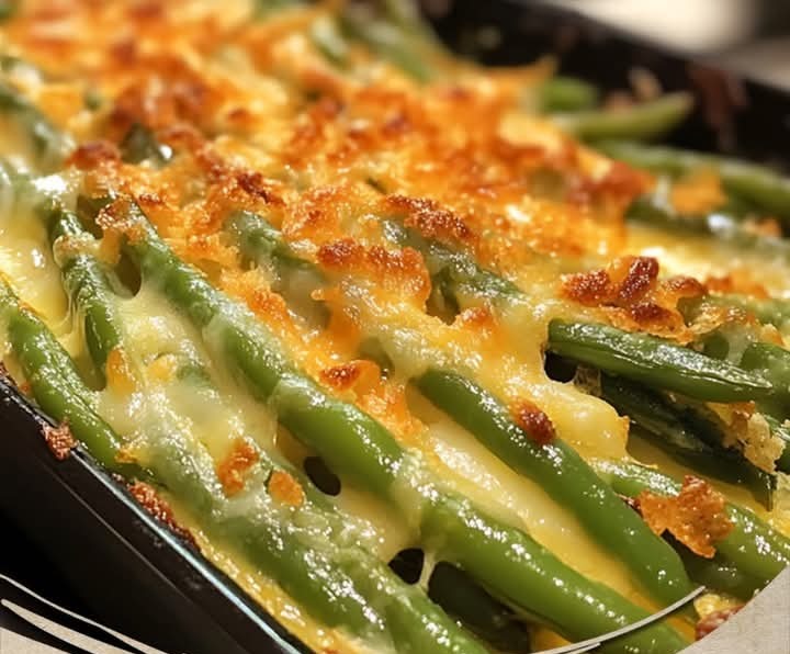 Cheesy Garlic Green Beans 1