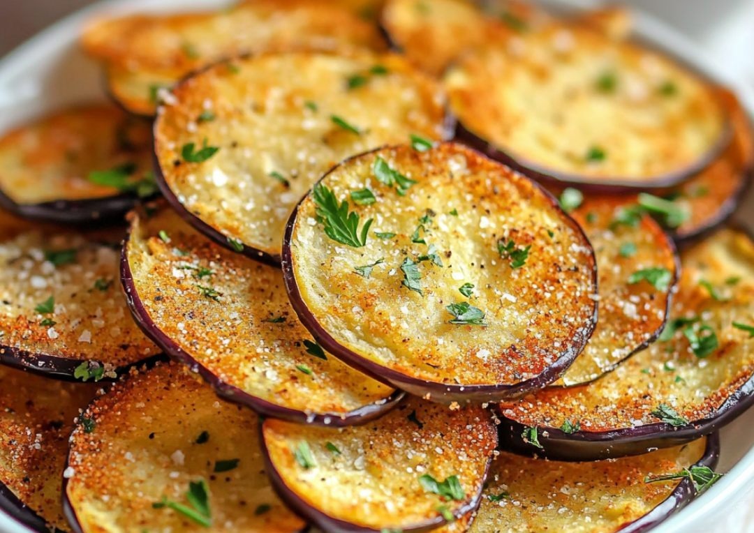 Crispy Keto Eggplant Chips 1