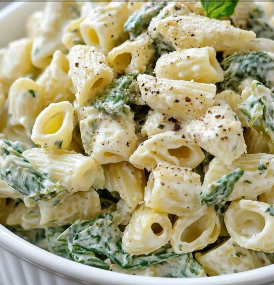 Spinach Artichoke Dip Pasta Salad 1