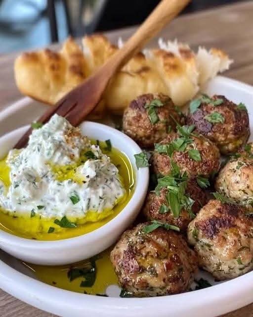 Meatballs with Herbed Tzatziki 1
