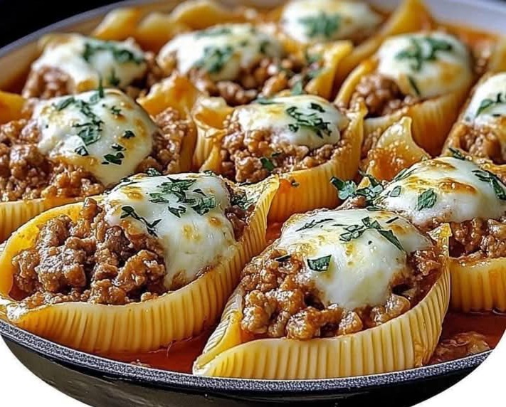 Beef-Stuffed Shells with Creamy Ricotta Filling  1