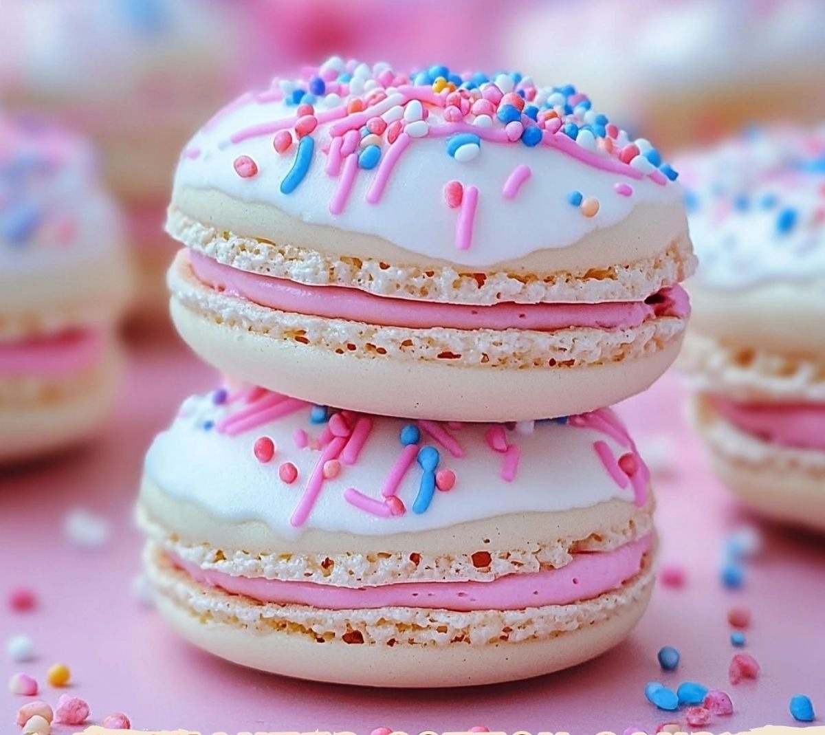Enchanted Cotton Candy Macaron Bliss 1