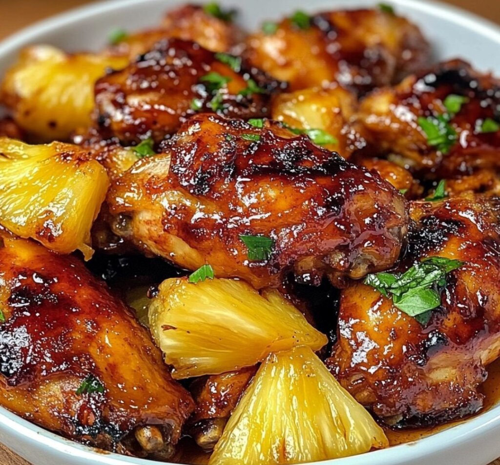 Brown Sugar Pineapple Chicken Wings Recipe