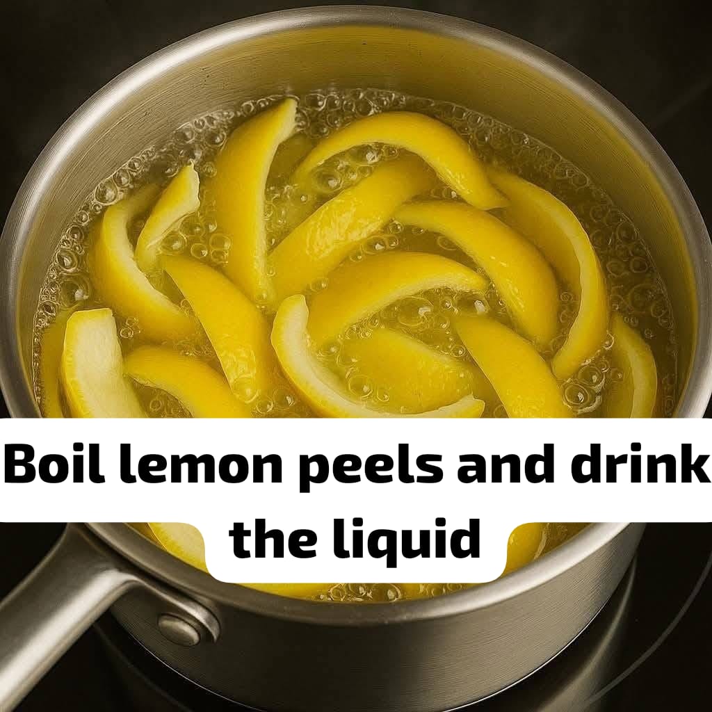 Boil Lemon Peels and Drink the Liquid 1
