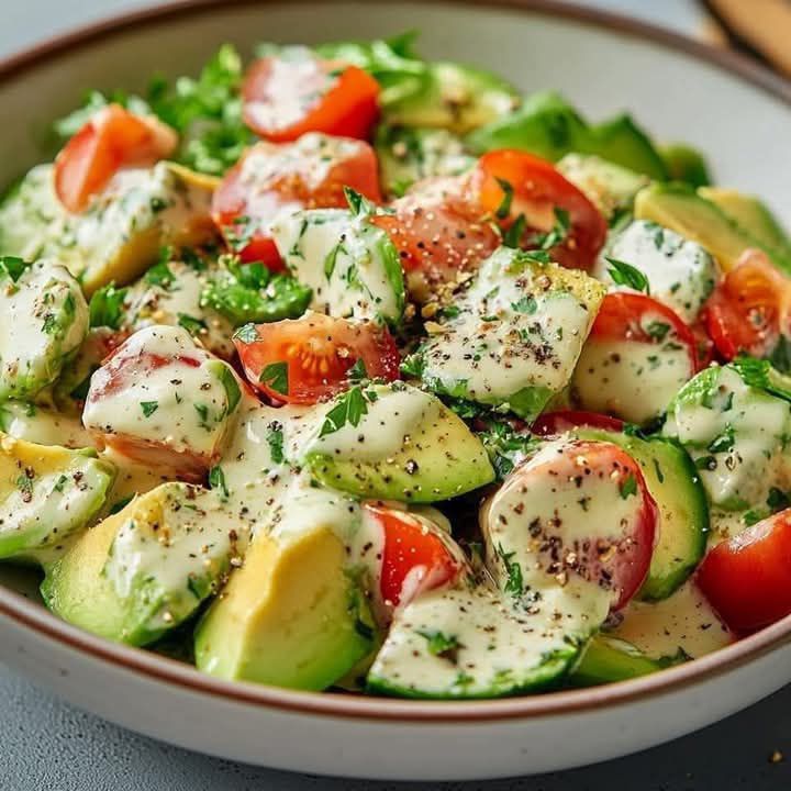 Creamy Avocado Tomato Salad 1