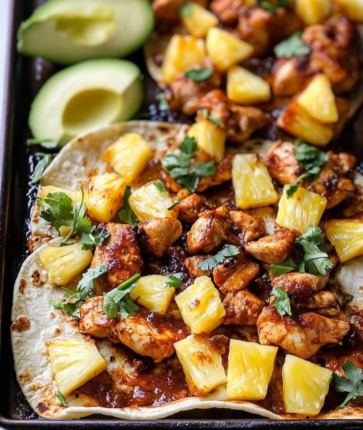 Easy Chicken and Pineapple Tacos 1