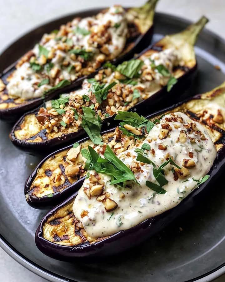 Herb-Crusted Grilled Eggplant Delight 1