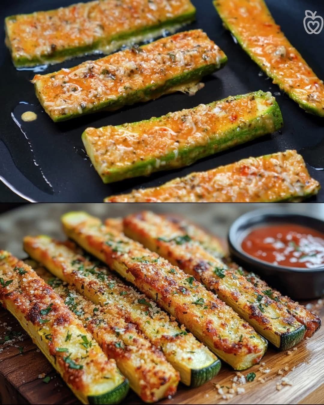 Crispy Baked Parmesan Zucchini Sticks 1