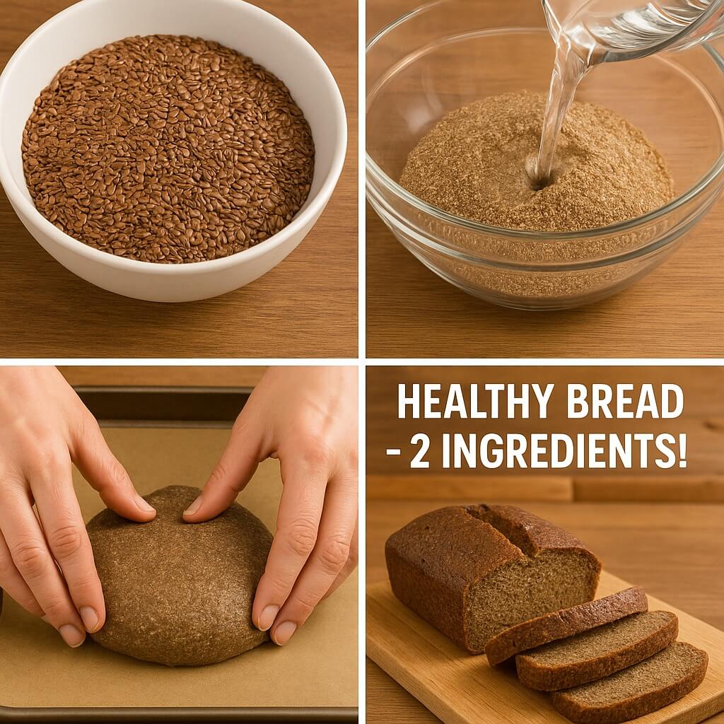 Healthy bread from 2 ingredients! NO flour, NO sugar, NO yeast, NO eggs 1